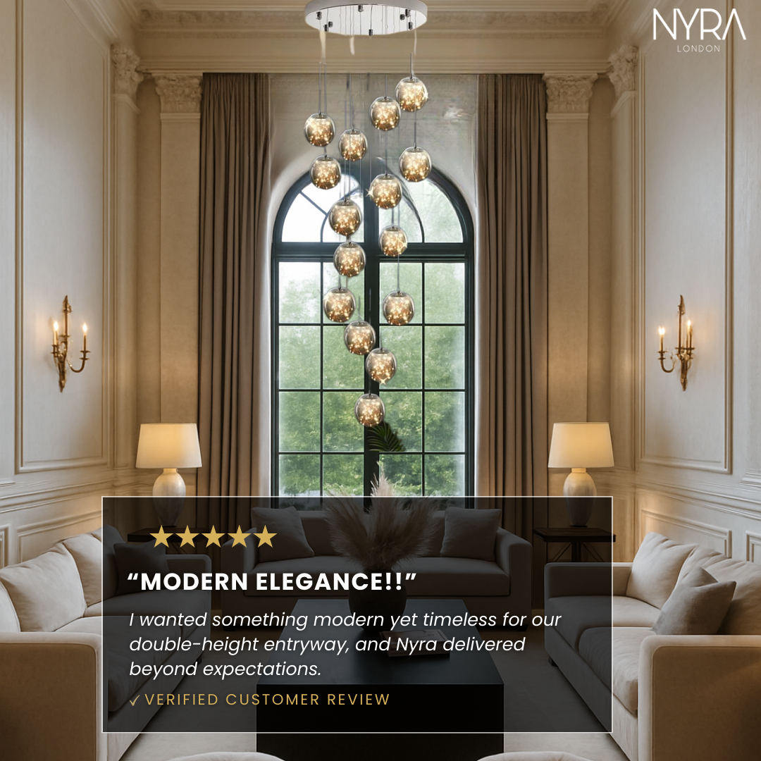 Bella Glass Ball Chandelier