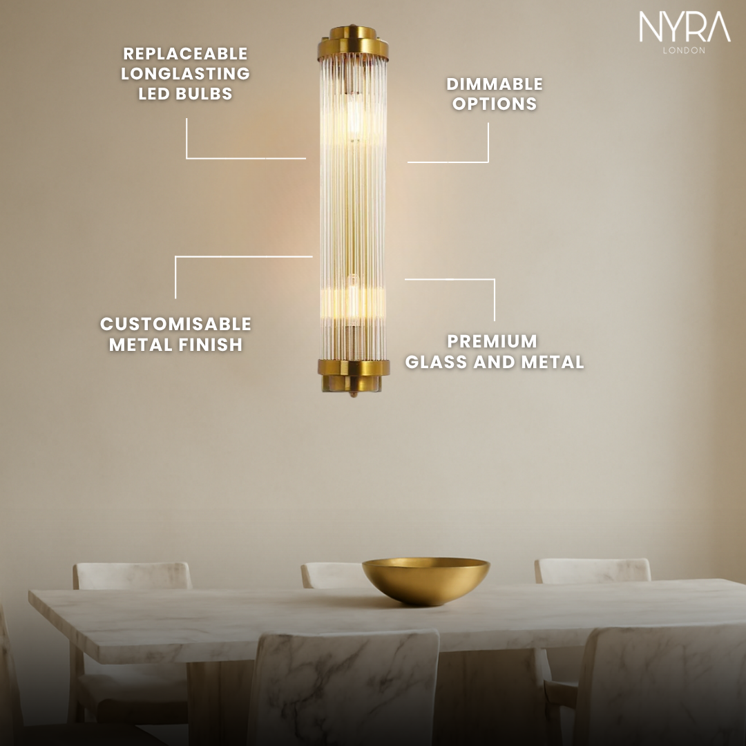 Golden Glow Crystal Fixture