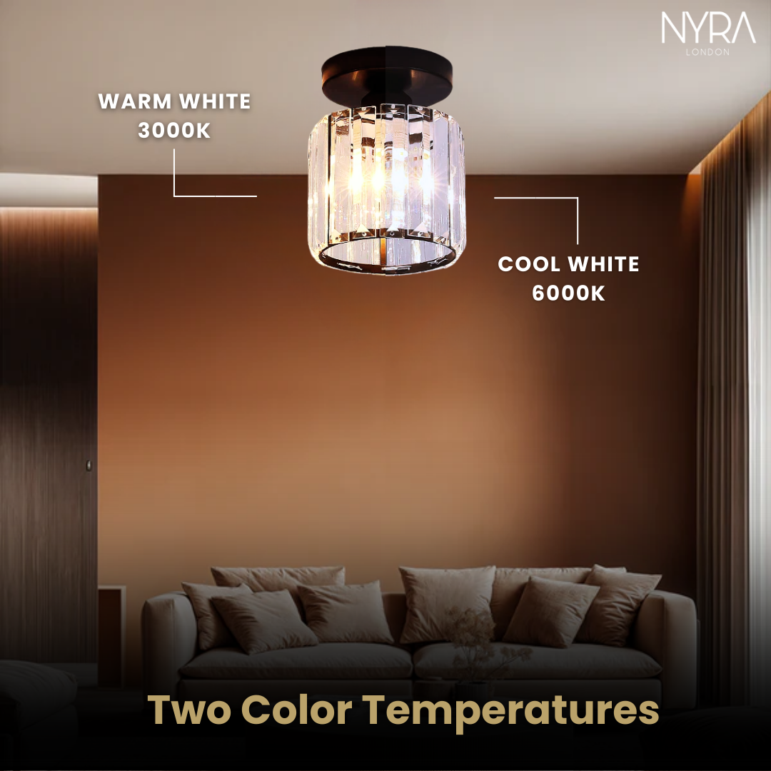 Monroe Crystal Ceiling Light