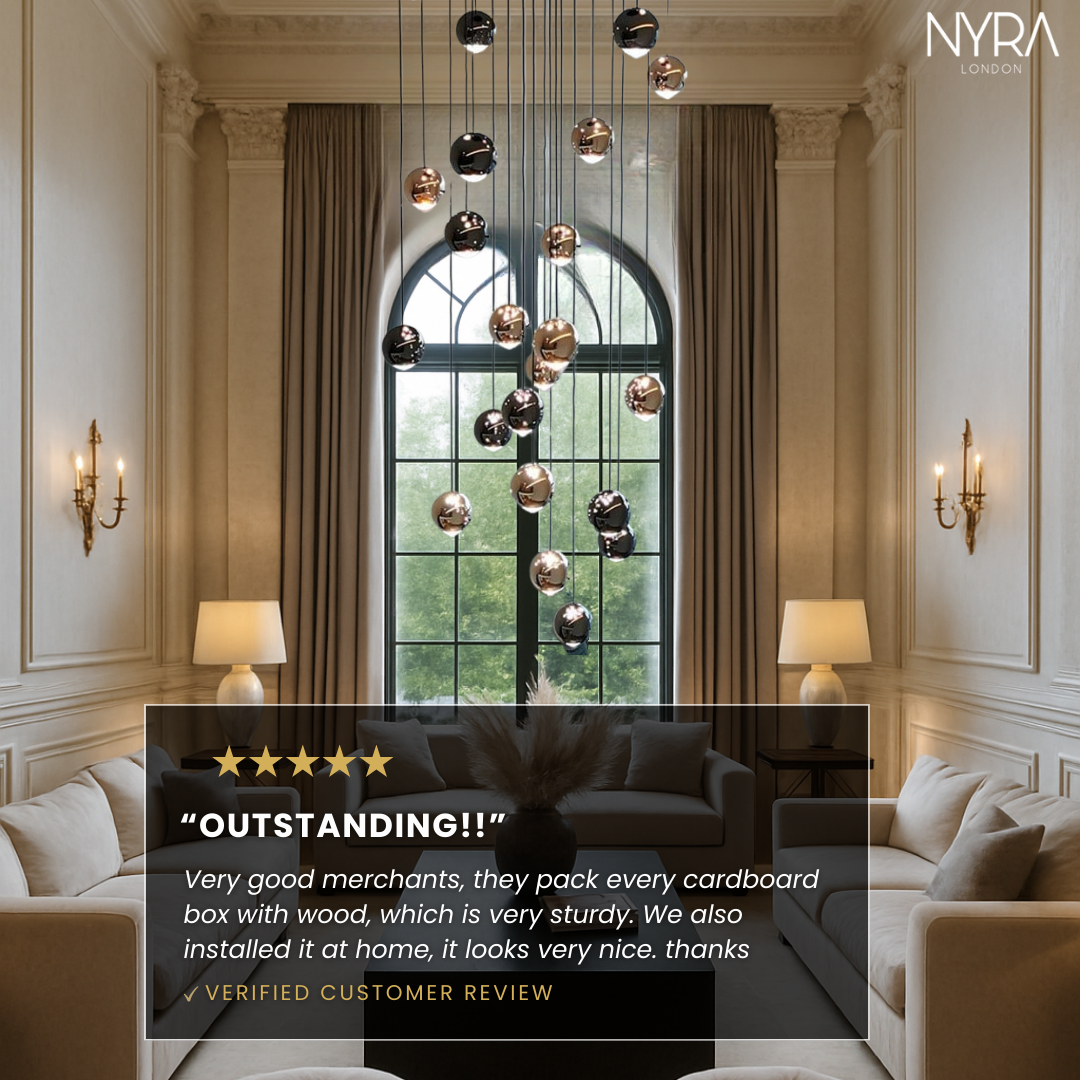 Glass Raindrop Chandelier