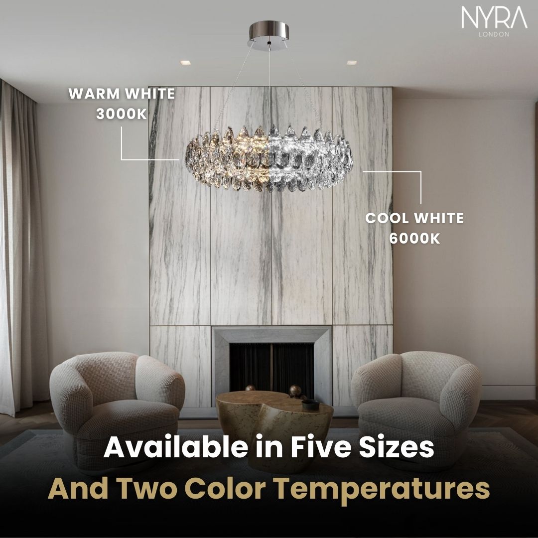 Celestial Glow K9 Crystal Chandelier