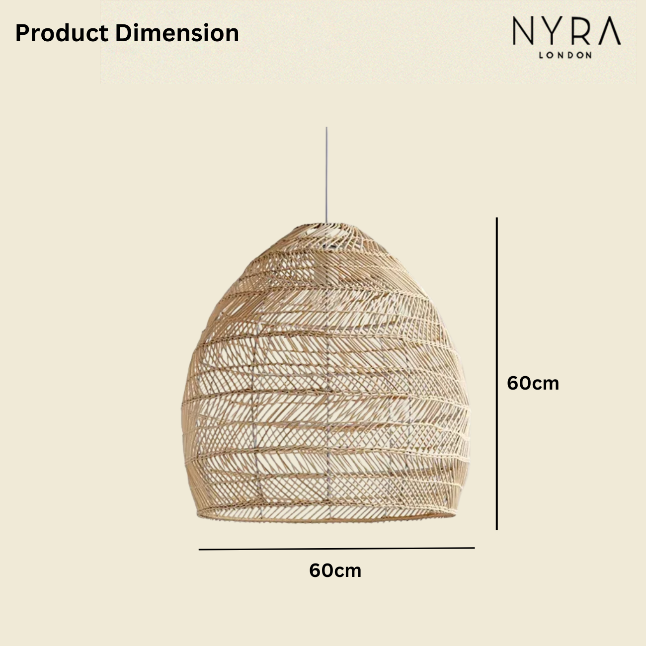 NYRA Rattan Pendant Light