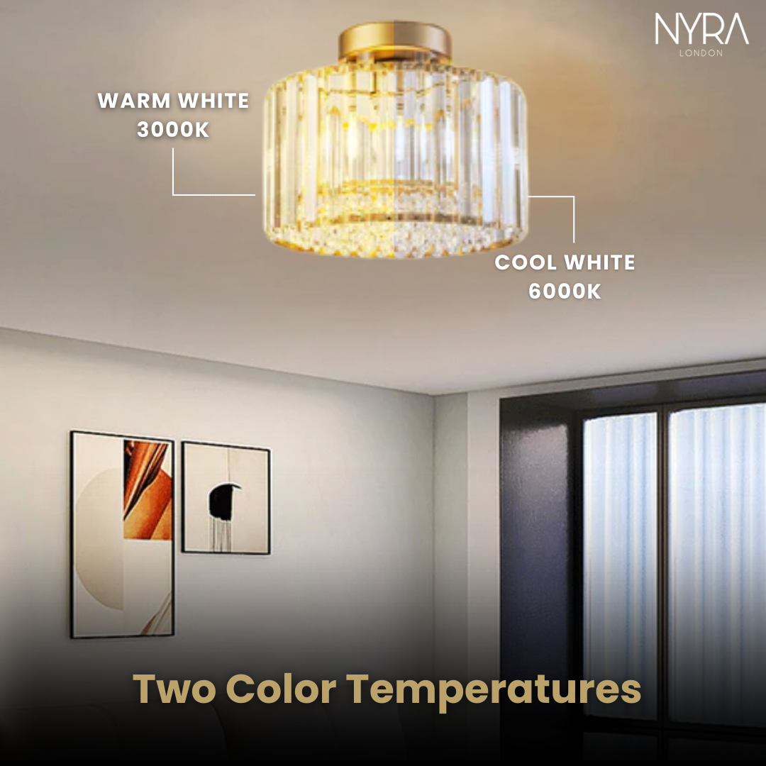 Novara Crystal Brass Chandelier
