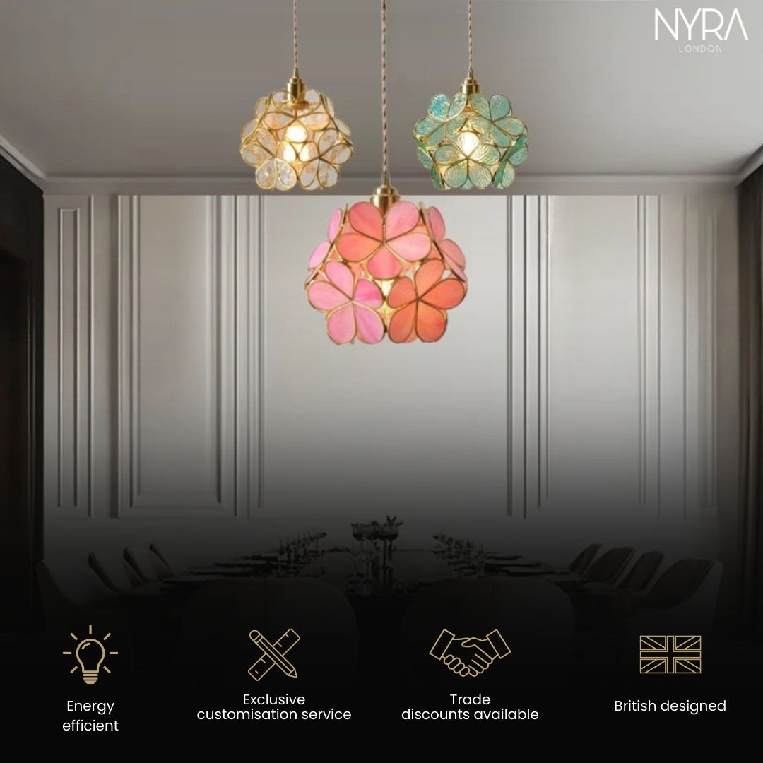 NYRA Flower Glass Pendant