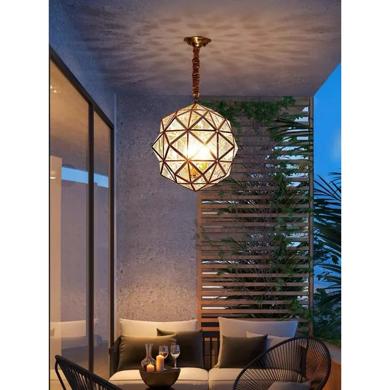 Dimlux Glass Pendant Light