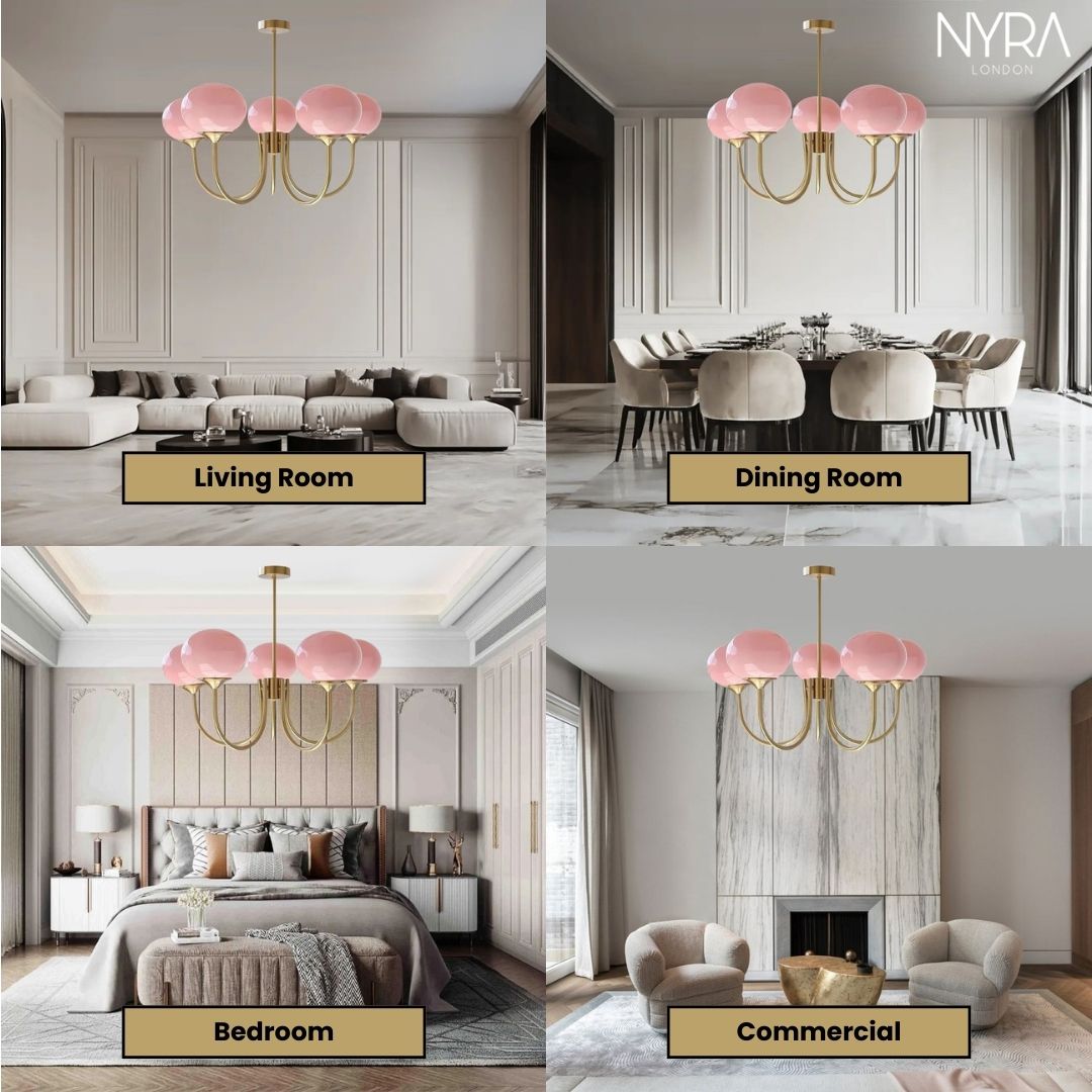 Blush Glow Chandelier