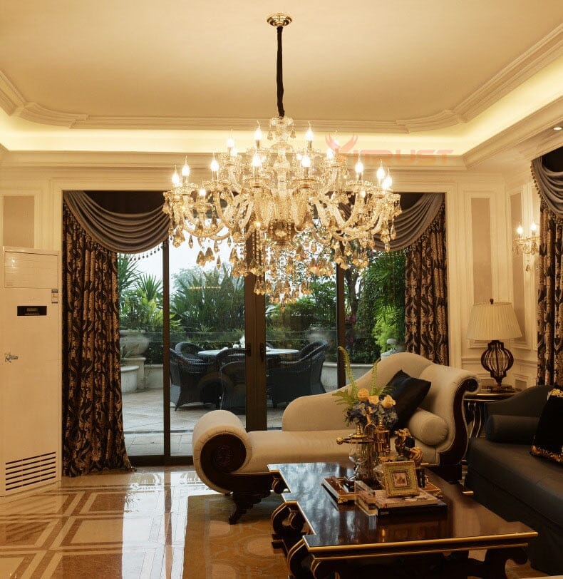 NYRA Italian K9 Candlestick Chandelier