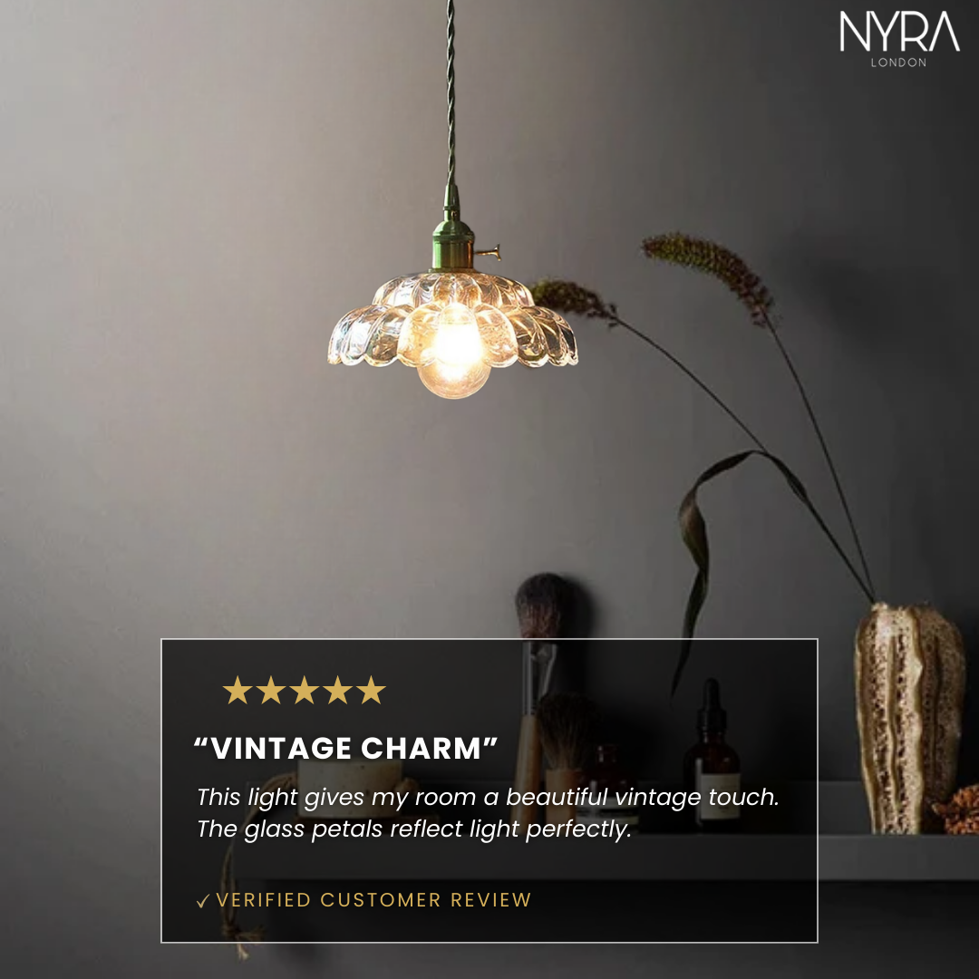 NYRA Petal Glass Pendant