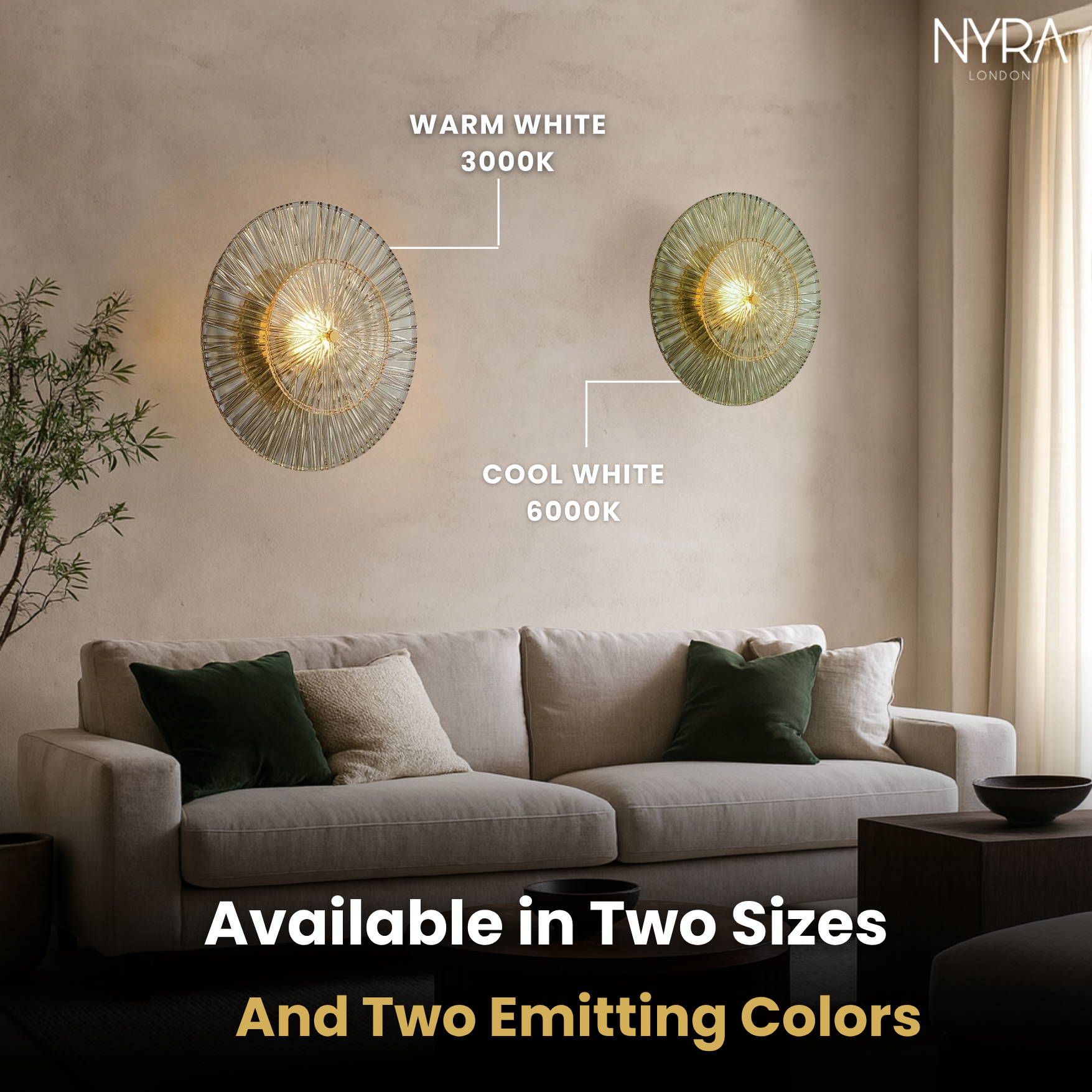 Zali Glass Wall Light