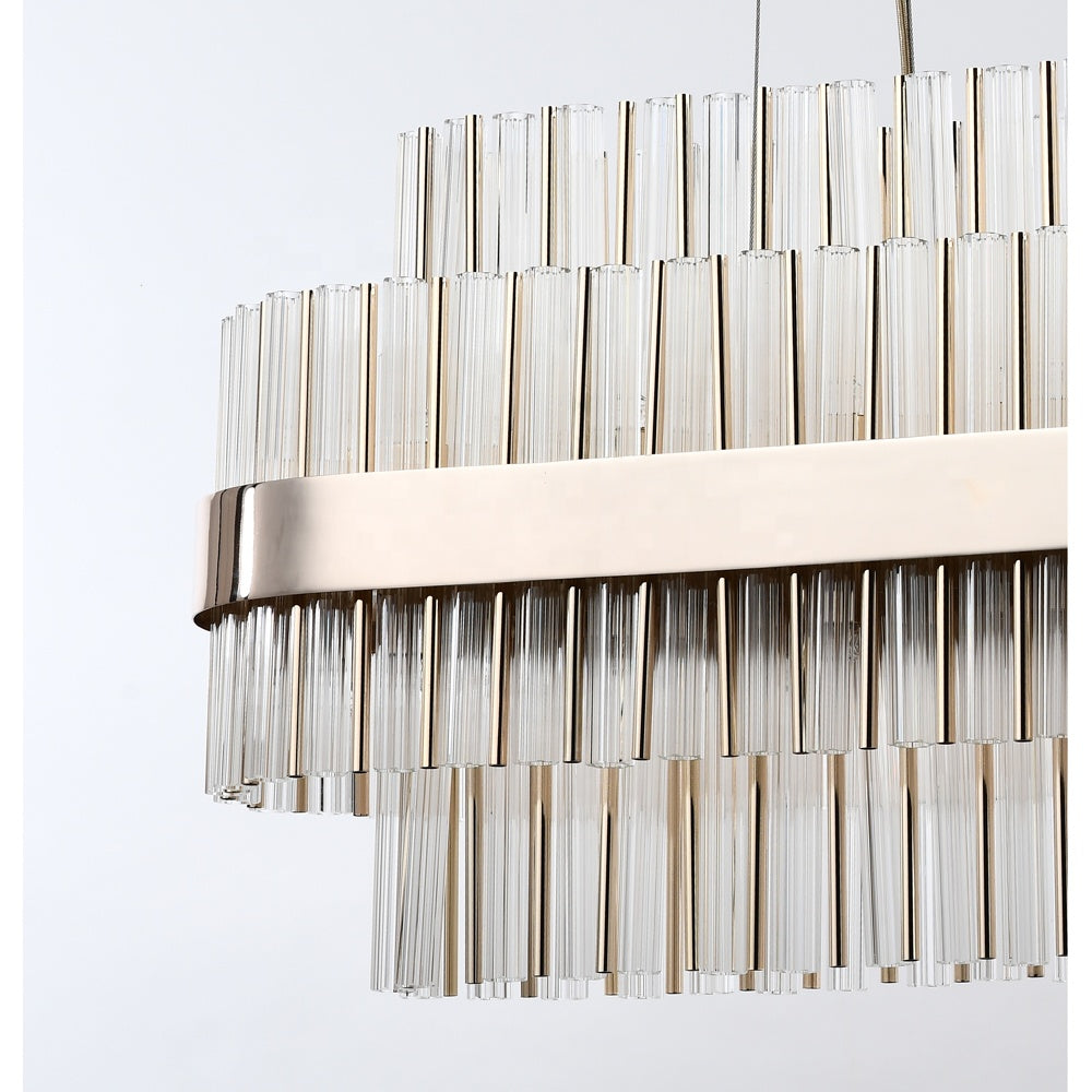 Lurano Rectangular Crystal Chandelier
