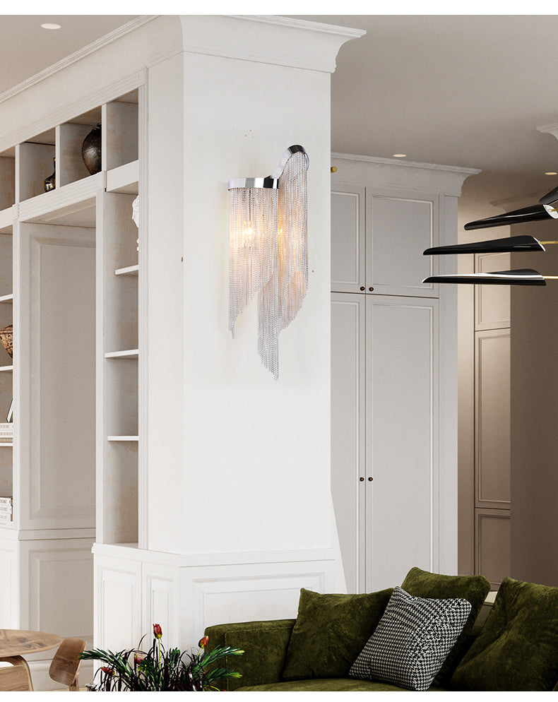Cascadia Chain Tassel Wall Sconce