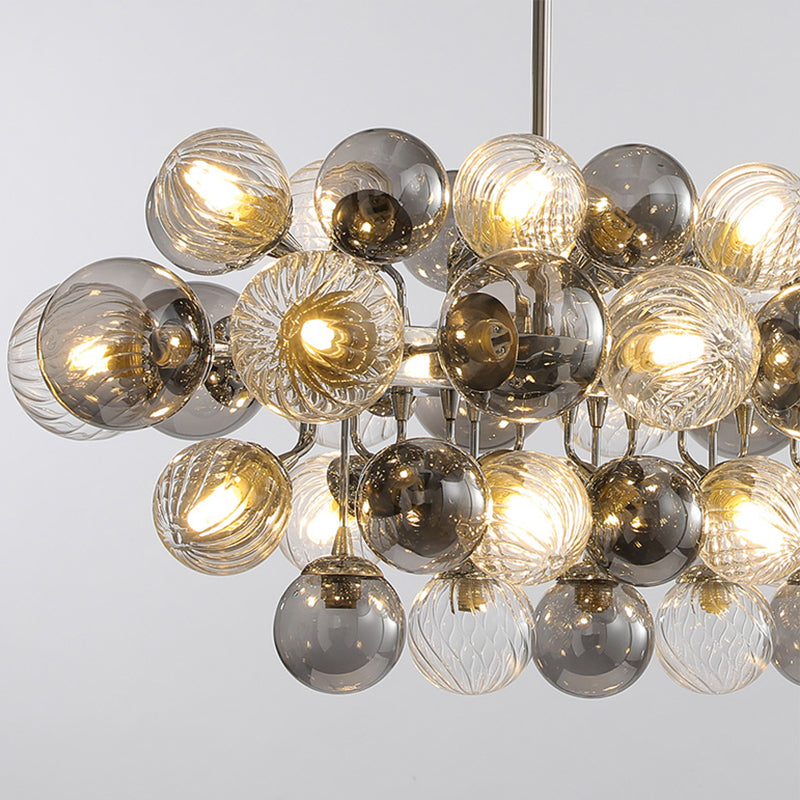 Astralis Glass Ball Chandelier