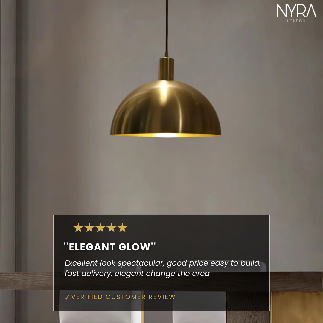 NYRA Brass Pendant Light