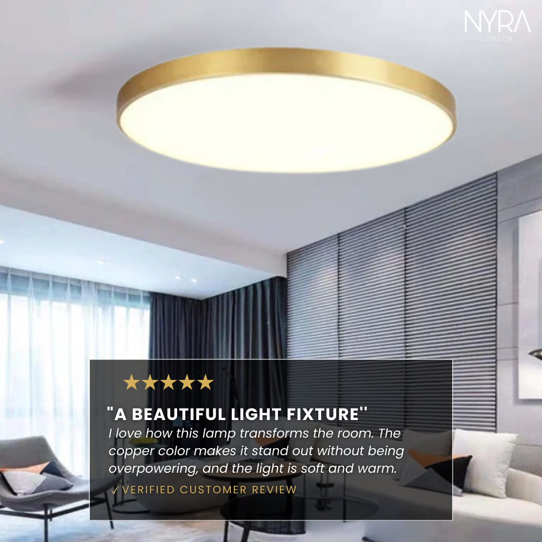 Elara Copper Ceiling Lamp