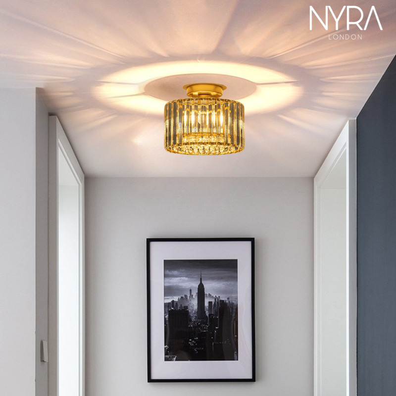 Novara Crystal Brass Chandelier