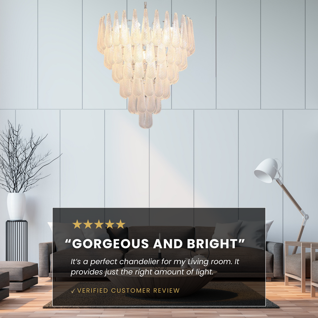 Frosted Veil Snowfall Chandelier