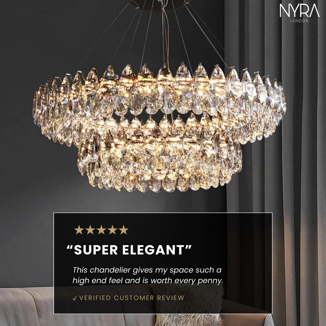 Celestial Glow K9 Crystal Chandelier