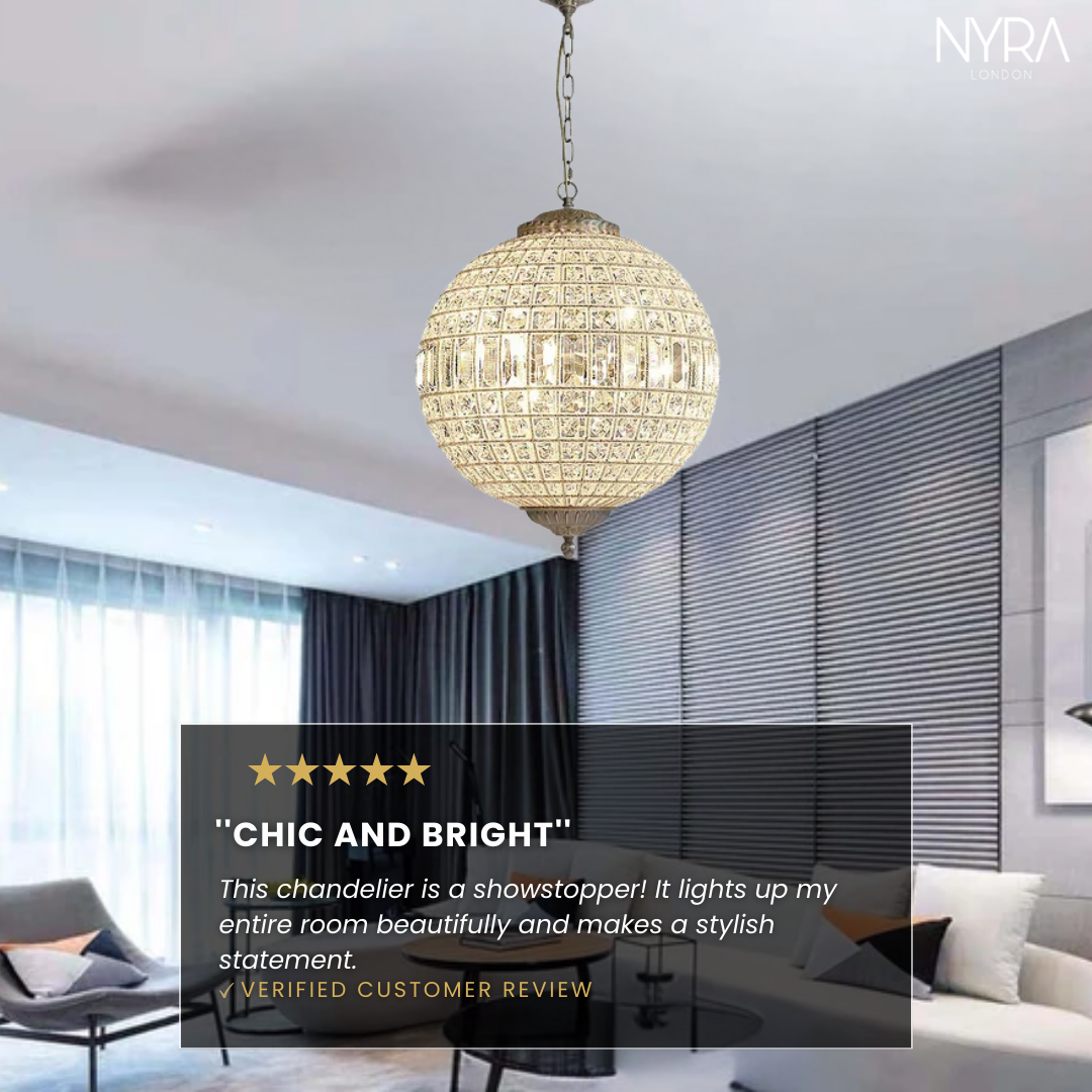 Clarion Crystal Orb Chandelier