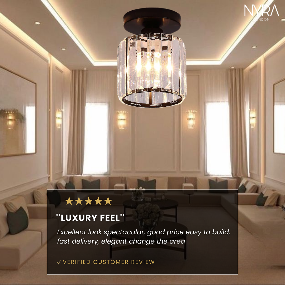 Monroe Crystal Ceiling Light