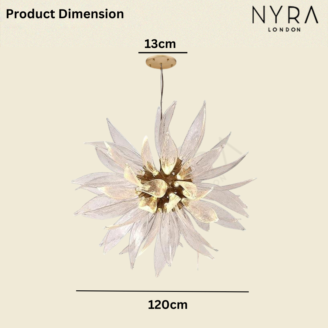 Sunflower Glass Chandelier