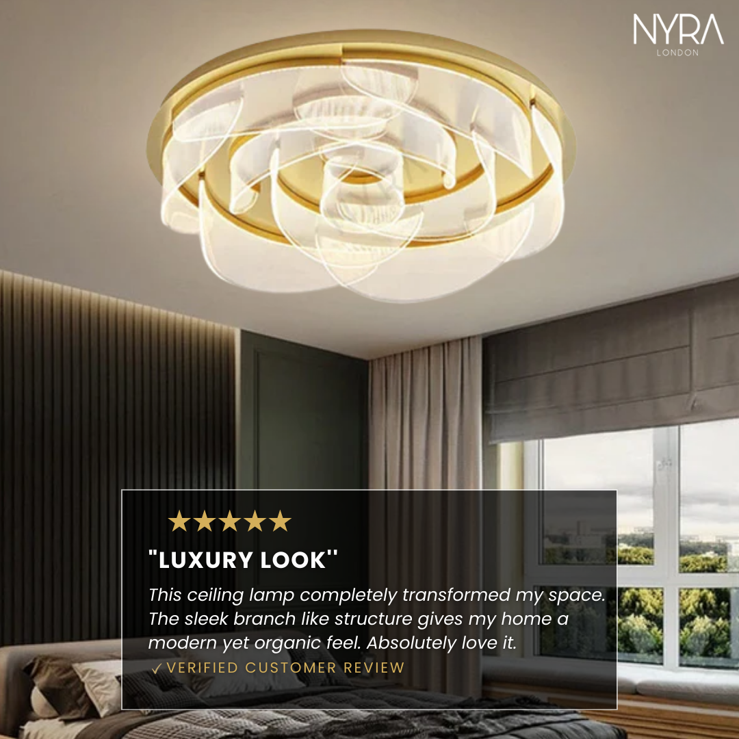 Minimalist Petal Ceiling Chandelier