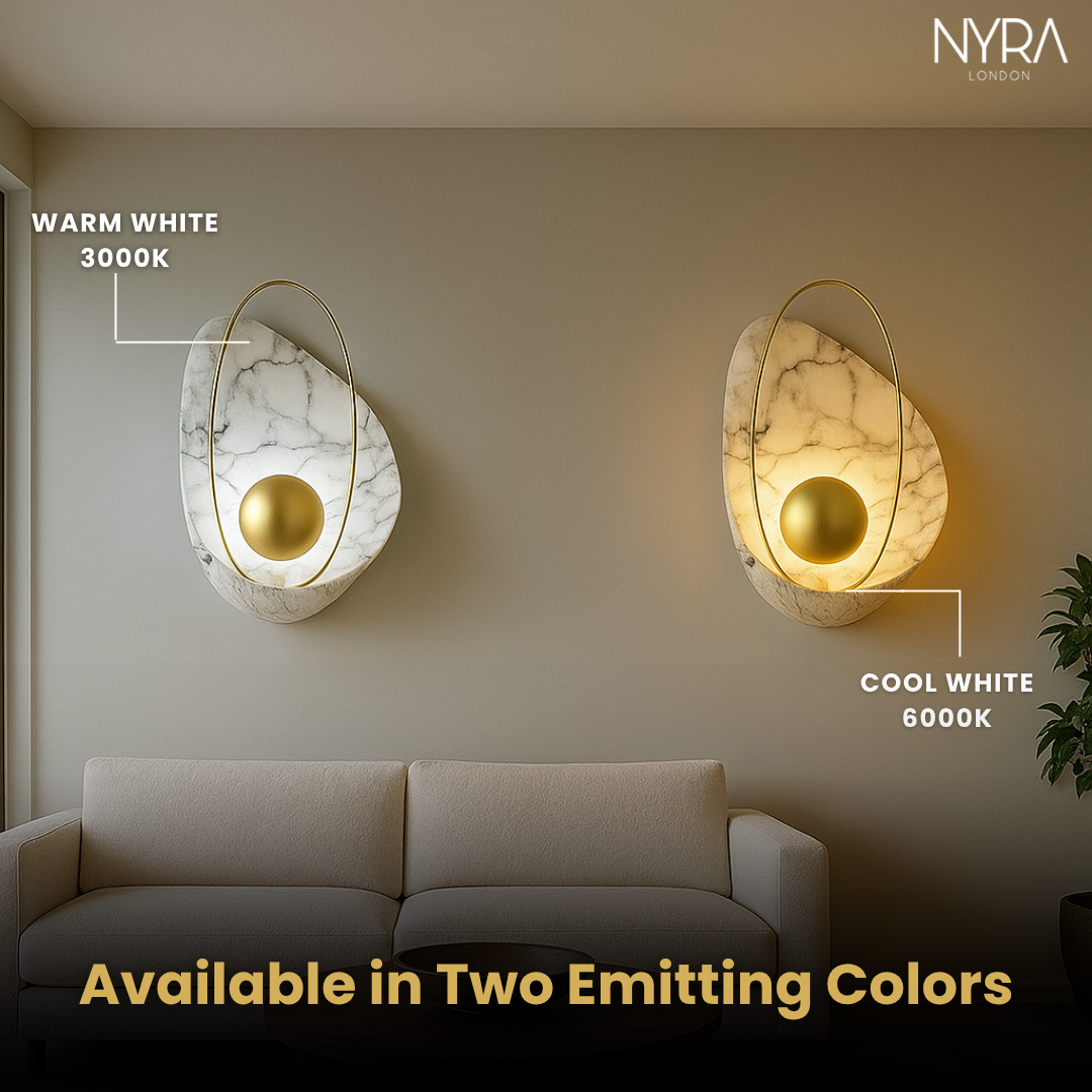 Luxury Imitation Marble Wall Lamp