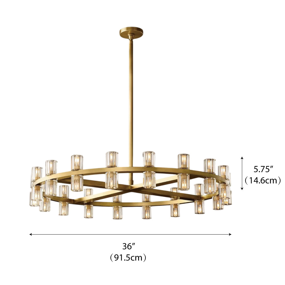 Bravion - Crystal Ring Chandelier
