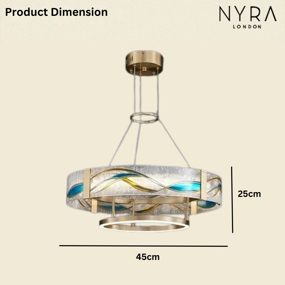 LOVO Enamel Round Chandelier