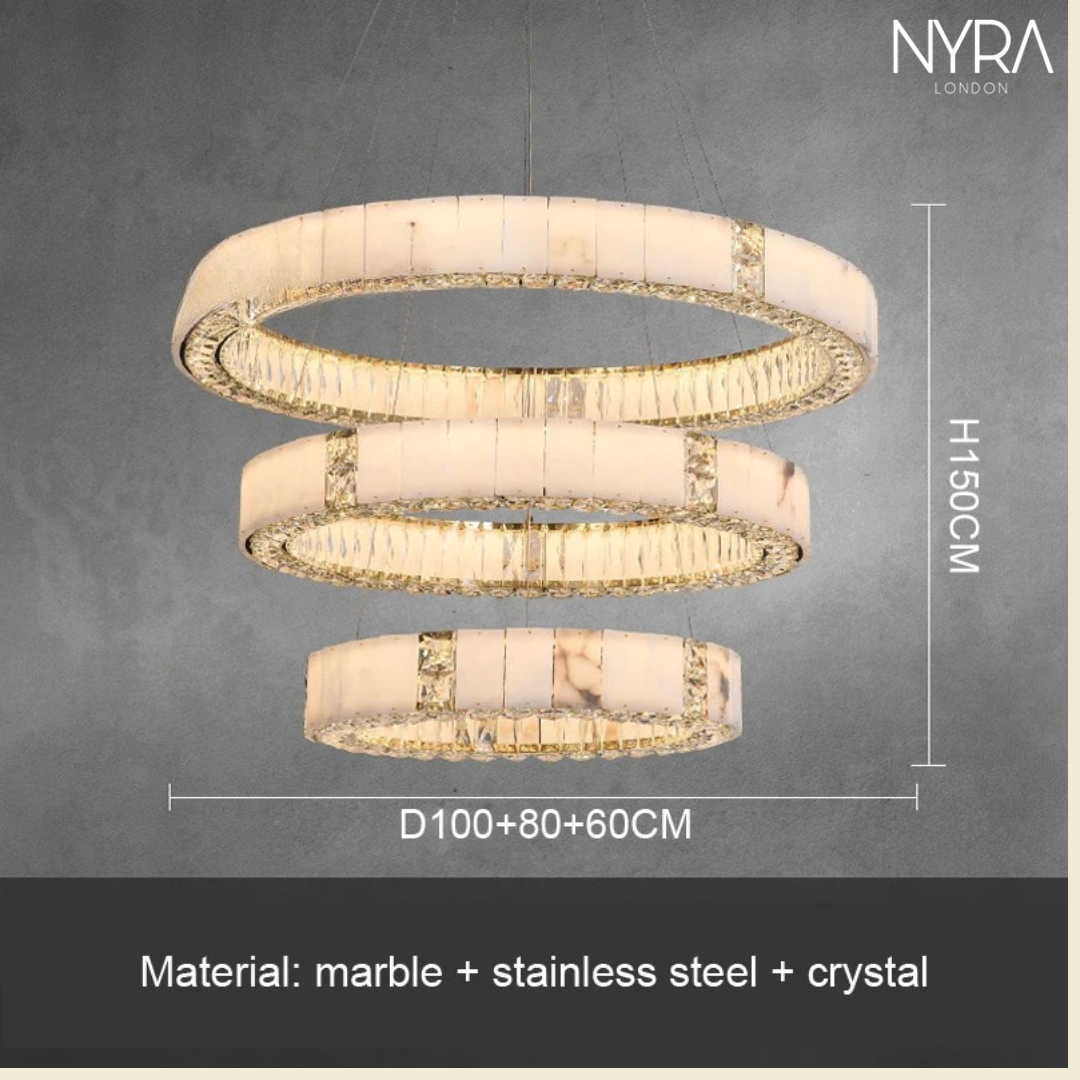 Edora Spanish Marble Chandelier