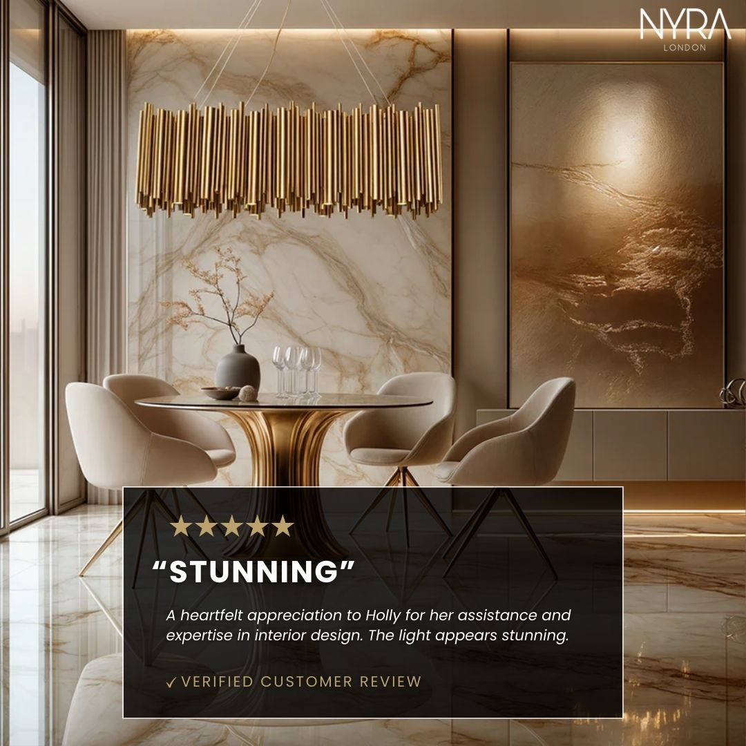 Gold Nest Oval Chandelier