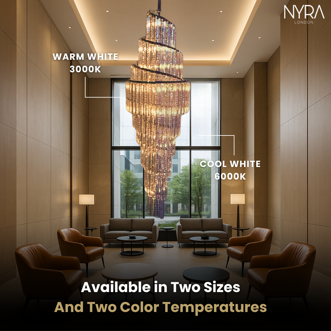 Luxury Spiral Crystal Chandelier