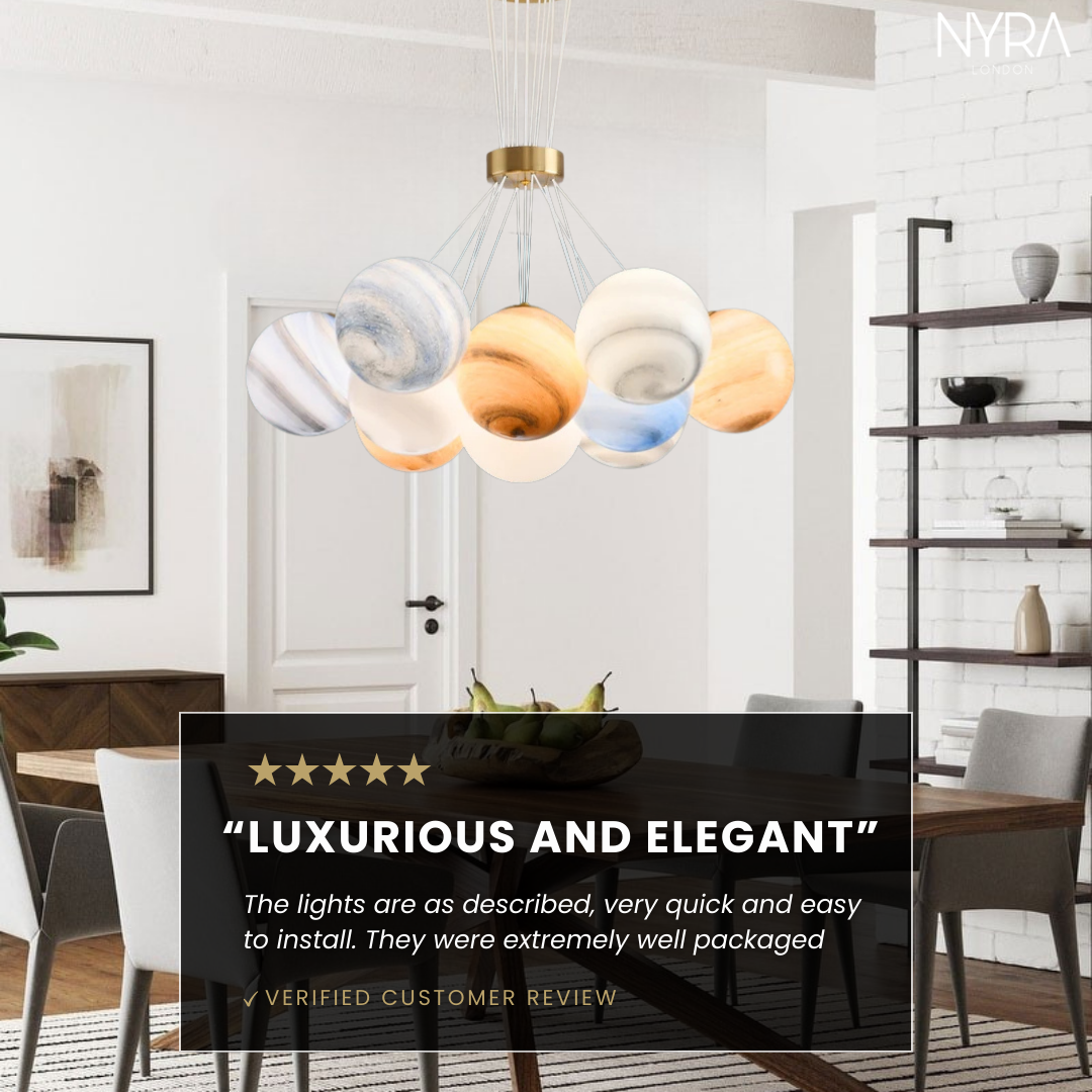 Bubble Planets Chandelier