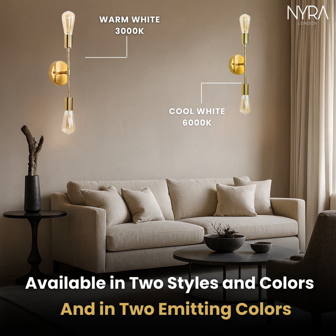 LuxeLine Twin Sconce