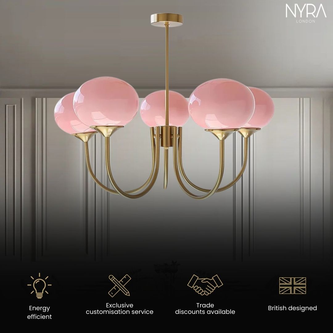 Blush Glow Chandelier