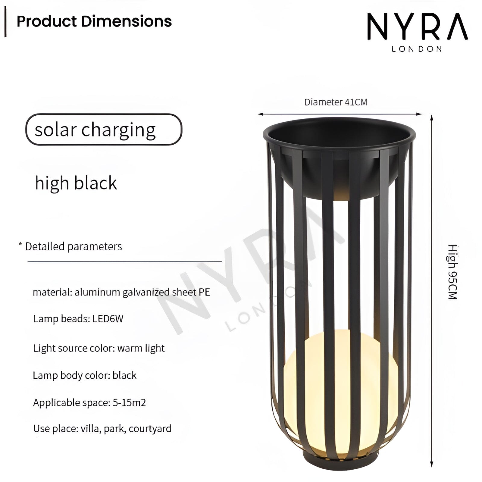 NYRA Flower Pot Table Lamp