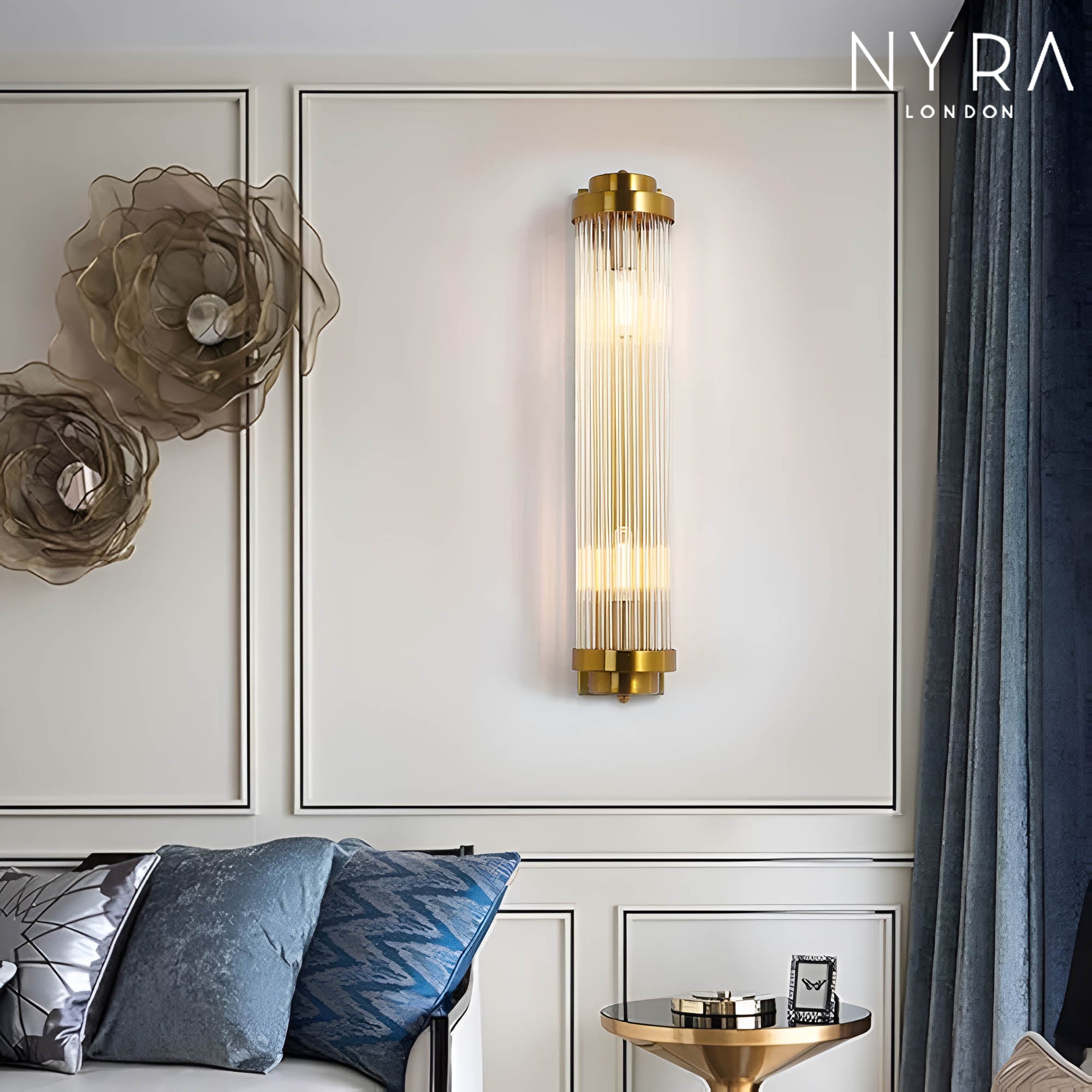 Golden Glow Crystal Fixture