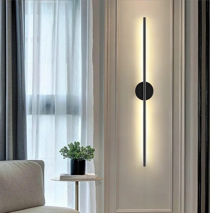 NYRA Black Tube Wall Lamp