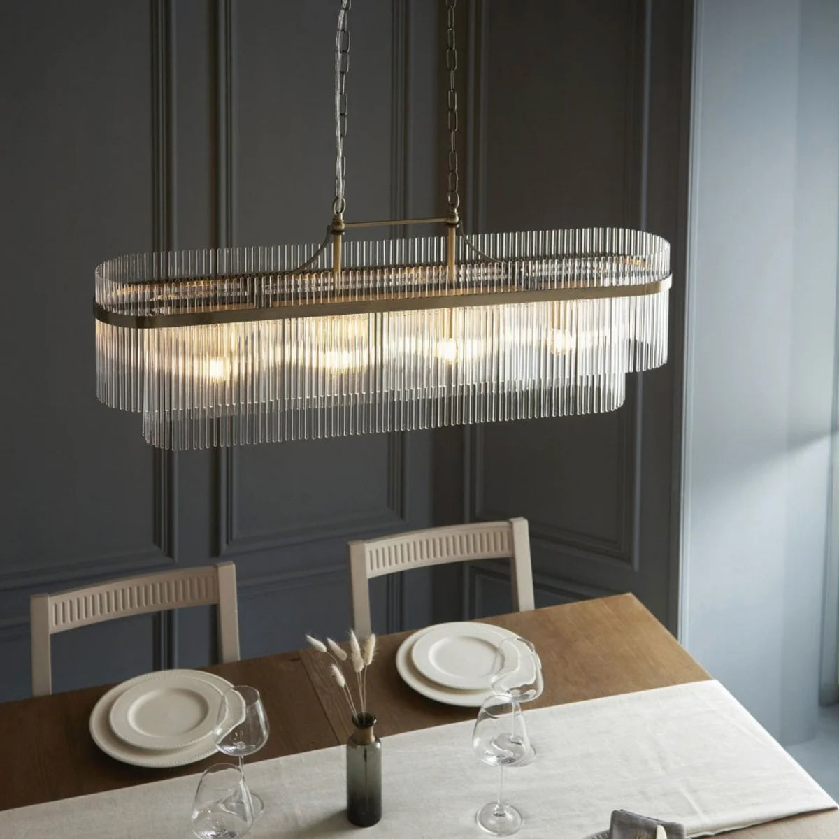 Astralis Rectangular Tube Chandelier