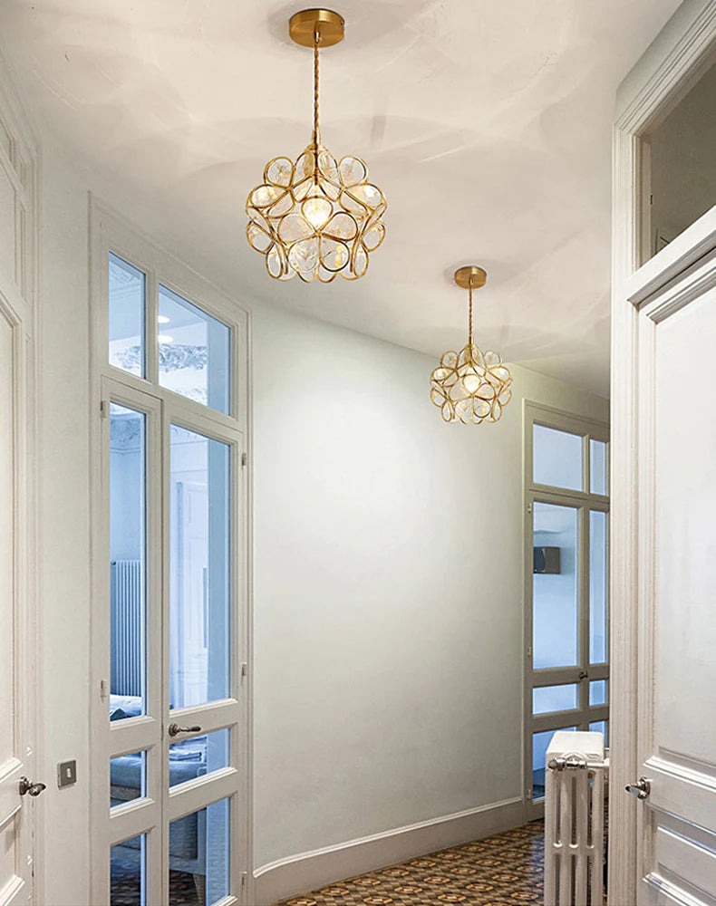 NYRA Flower Glass Pendant