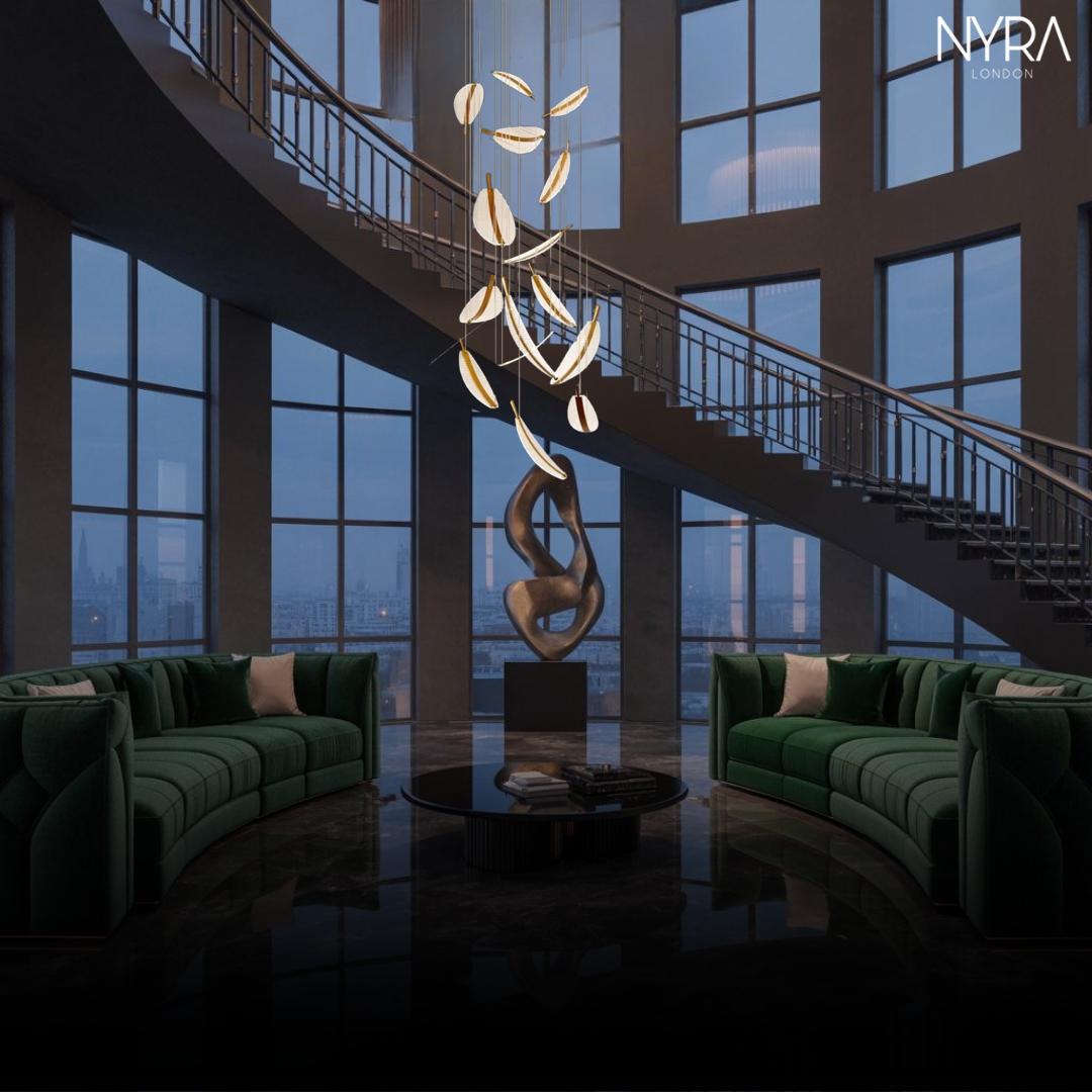 Golden Leaf LED Pendant