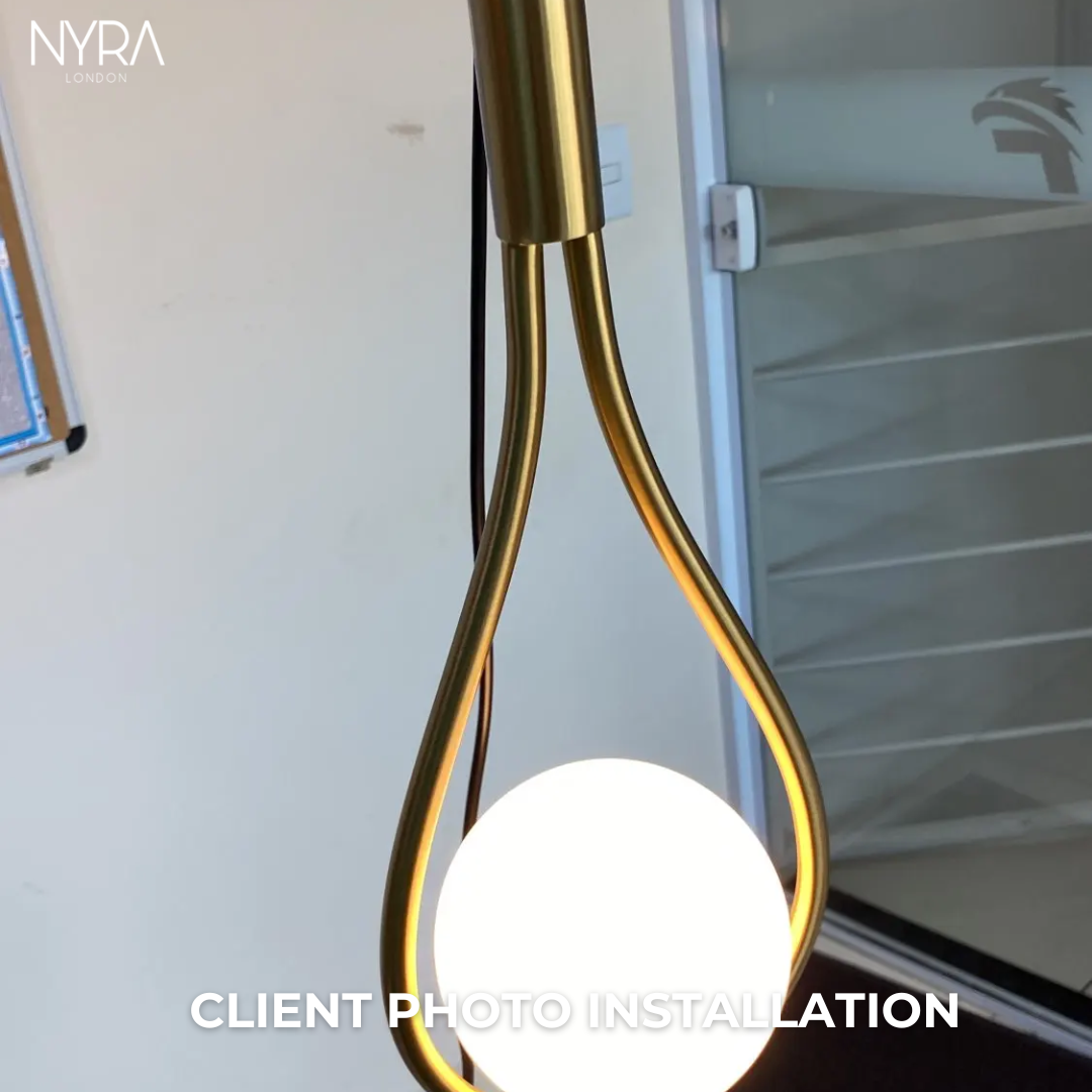 Golden Droplet Lamp