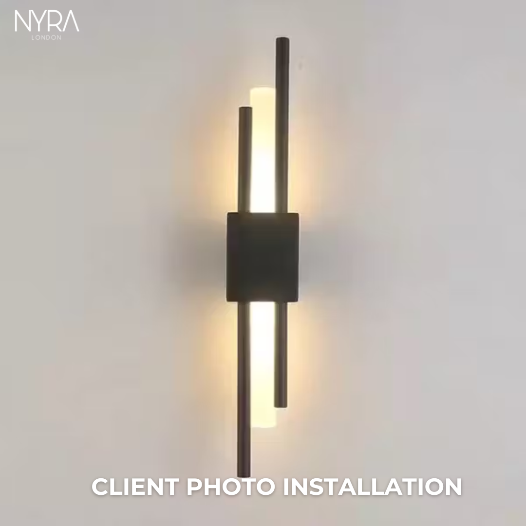 Black Lara Dual Lamp
