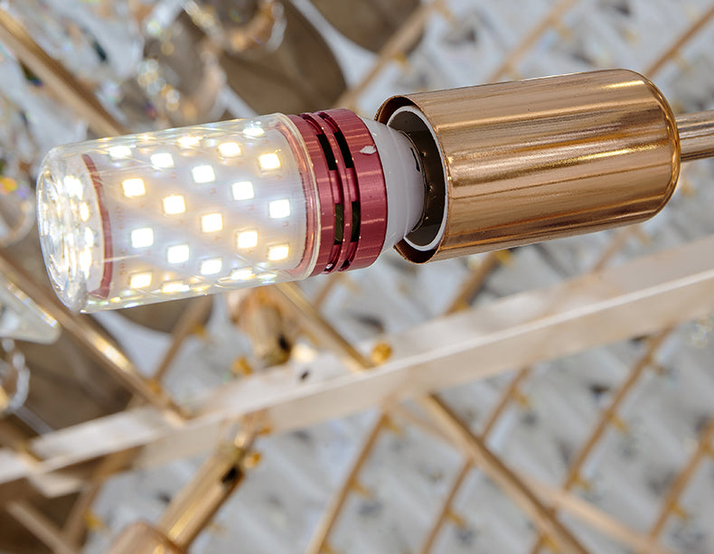 Oria Round Crystal Chandelier