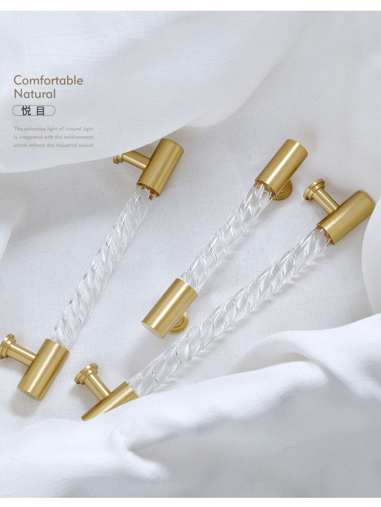 Lumiq Acrylic Crystal Cabinet Handle