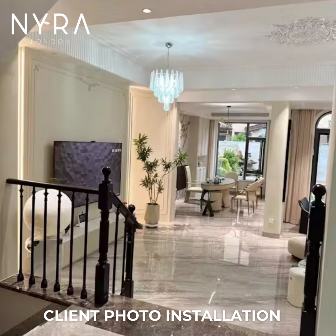 Frosted Veil Snowfall Chandelier