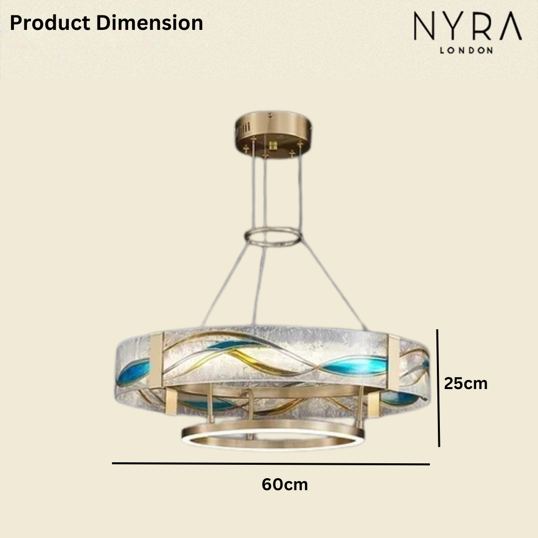 LOVO Enamel Round Chandelier