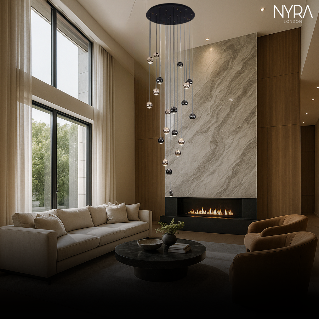 Glass Raindrop Chandelier