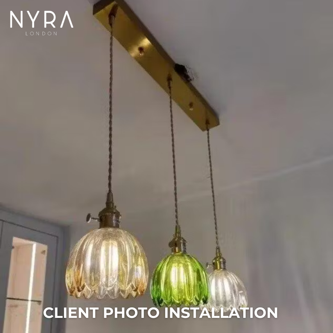 Vintage Gleam Glass Pendants