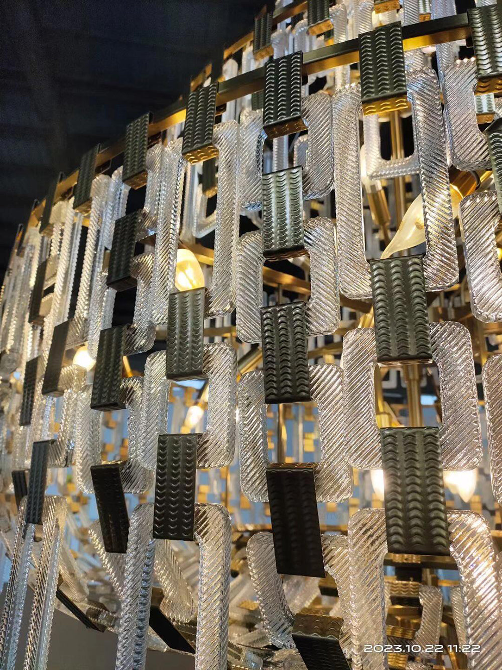 Rovix Multi-tiered Crystal Buckles Chandelier