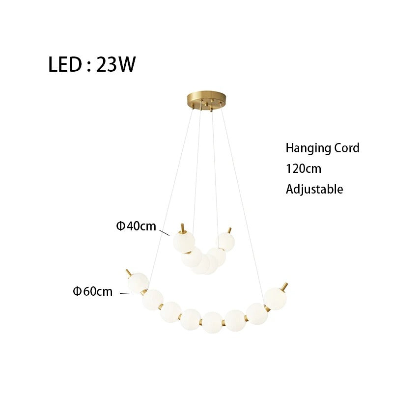 Vera Pearl Spiral Chandelier